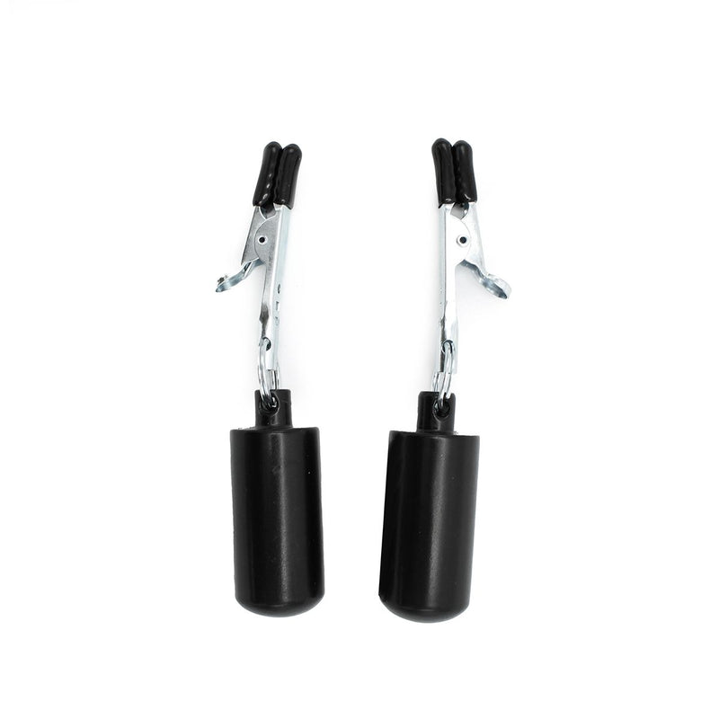 Kiotos - Crocodile Tepelklemmen - Met 2 x 100g Bullet Gewichten - RVS - Zwart
