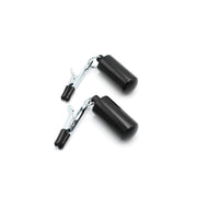 Kiotos - Crocodile Tepelklemmen - Met 2 x 100g Bullet Gewichten - RVS - Zwart