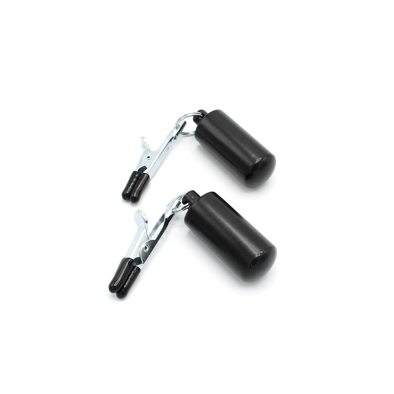 Kiotos - Crocodile Tepelklemmen - Met 2 x 100g Bullet Gewichten - RVS - Zwart
