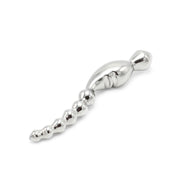 Kiotos - Curve Steel Dildo Ridges - Dildo met Ribbels - RVS