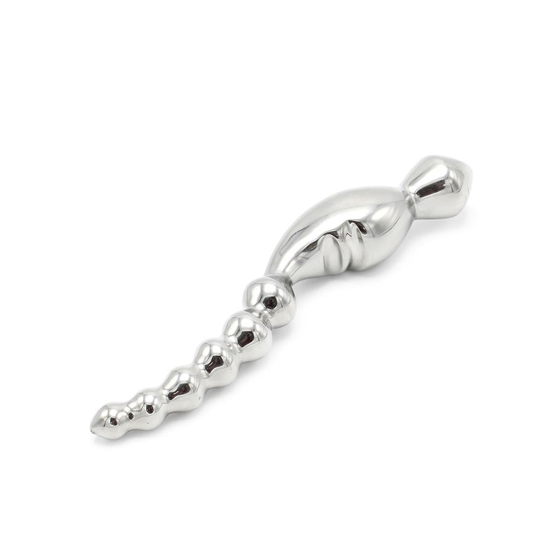 Kiotos - Curve Steel Dildo Ridges - Dildo met Ribbels - RVS