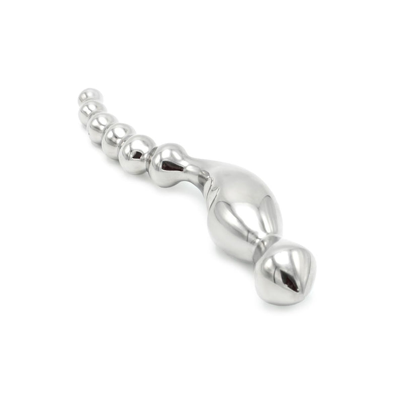 Kiotos - Curve Steel Dildo Ridges - Dildo met Ribbels - RVS