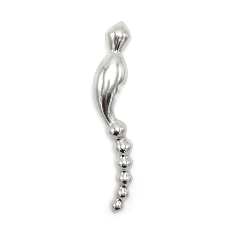 Kiotos - Curve Steel Dildo Ridges - Dildo met Ribbels - RVS