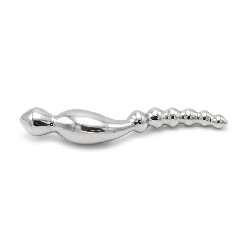 Kiotos - Curve Steel Dildo Ridges - Dildo met Ribbels - RVS