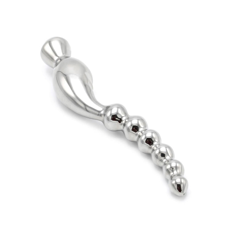 Kiotos - Curve Steel Dildo Ridges - Dildo met Ribbels - RVS