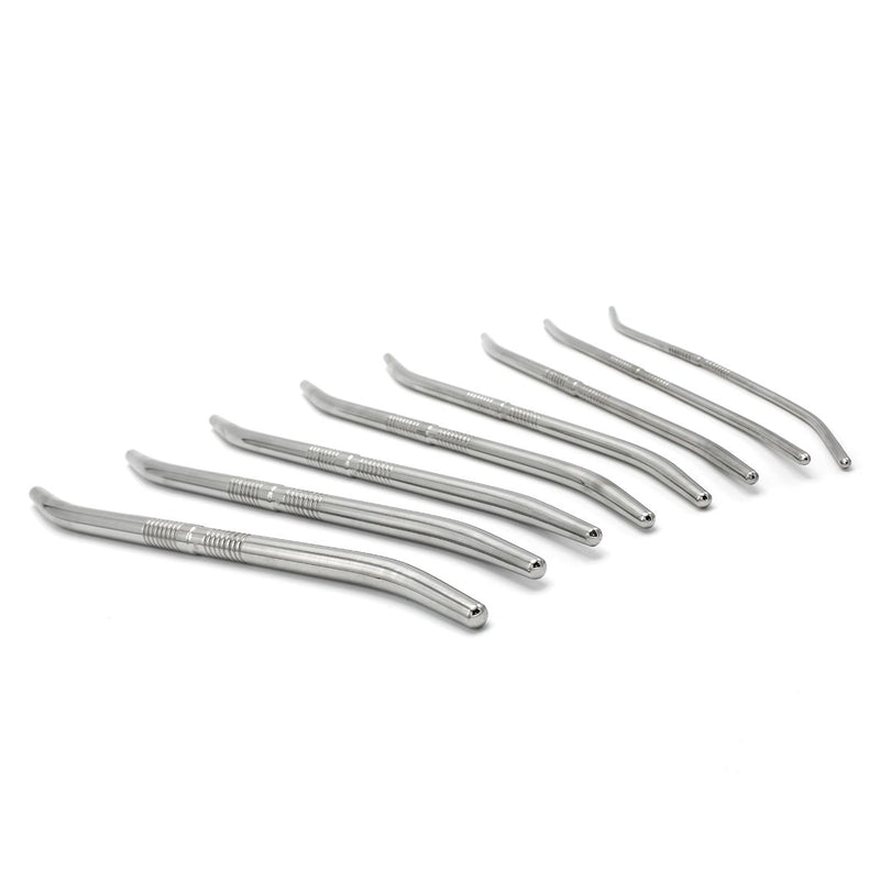 Kiotos - Double End Dilator Set met Curve - RVS - 8 stuks