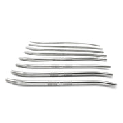 Kiotos - Double End Dilator Set met Curve - RVS - 8 stuks