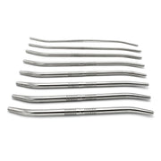Kiotos - Double End Dilator Set met Curve - RVS - 8 stuks