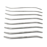 Kiotos - Double End Dilator Set met Curve - RVS - 8 stuks