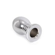 Kiotos - Holle Anaal Plug - RVS - Geribbeld - Lengte 70 mm