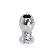 Kiotos - Holle Anaal Plug - RVS - Geribbeld - Lengte 70 mm