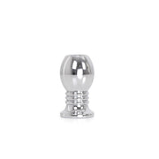 Kiotos - Holle Anaal Plug - RVS - Geribbeld - Lengte 70 mm