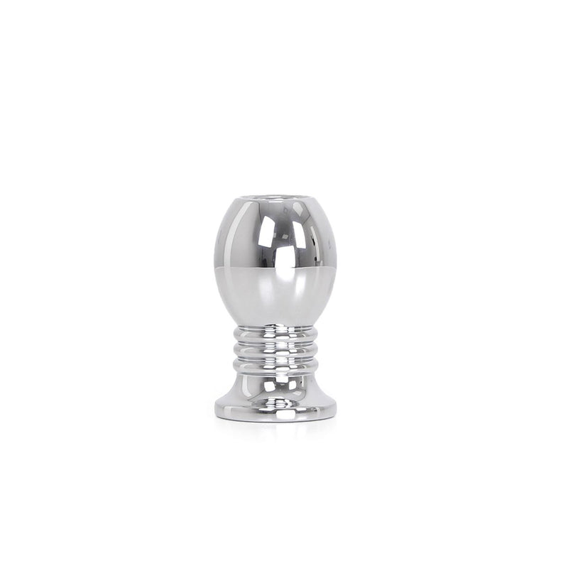 Kiotos - Holle Anaal Plug - RVS - Geribbeld - Lengte 70 mm