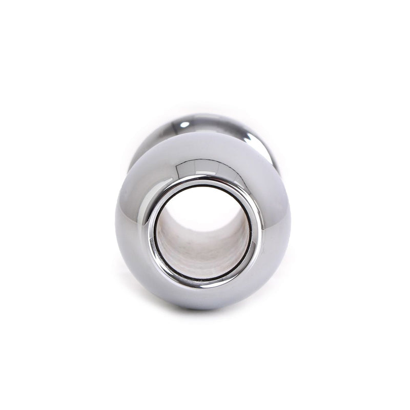 Kiotos - Holle Anaal Plug - RVS - Geribbeld - Lengte 70 mm