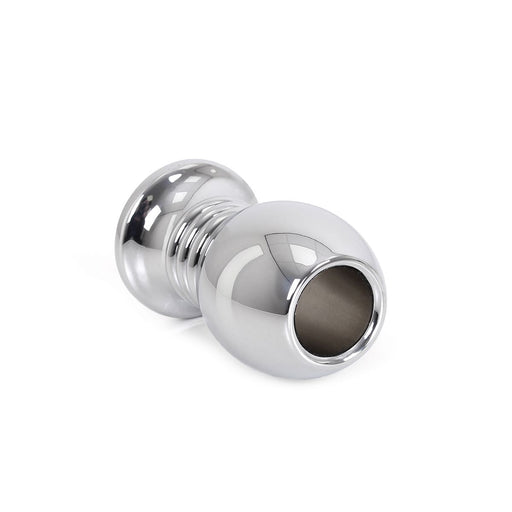Kiotos - Holle Anaal Plug - RVS - Geribbeld - Lengte 70 mm