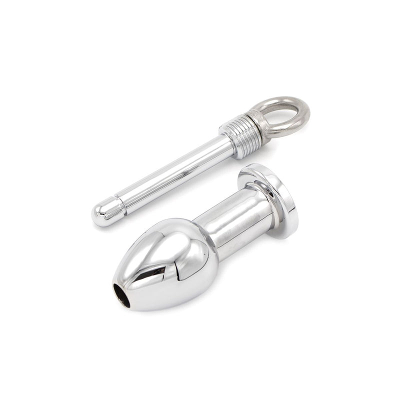 Kiotos - Holle Buttplug Van RVS Met afsluitschroef - Small