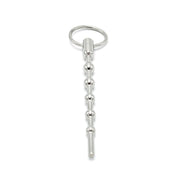 Kiotos - Solid Spaced Beads Penis Stick - Penisplug met Bolletjes en Trekring