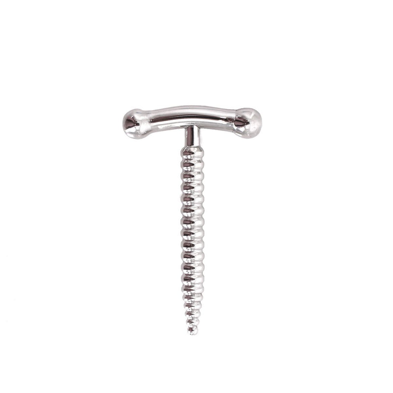 Kiotos - Stalen penis plug Met schroefaandrijving