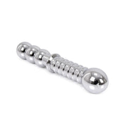 Kiotos - Zware Metalen Dildo Met Ribbels 19 x 3,5 cm - aan beide Kanten te gebruiken