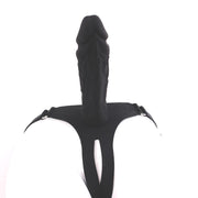 Kiotos Strap-on dildo Siliconen 20 x 4,7 cm - Zwart
