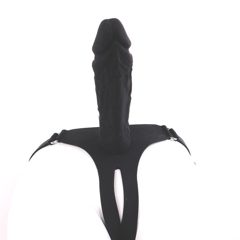 Kiotos Strap-on dildo Siliconen 20 x 4,7 cm - Zwart