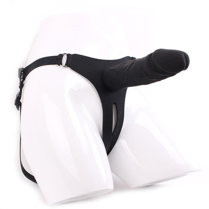 Kiotos Strap-on dildo Siliconen 20 x 4,7 cm - Zwart