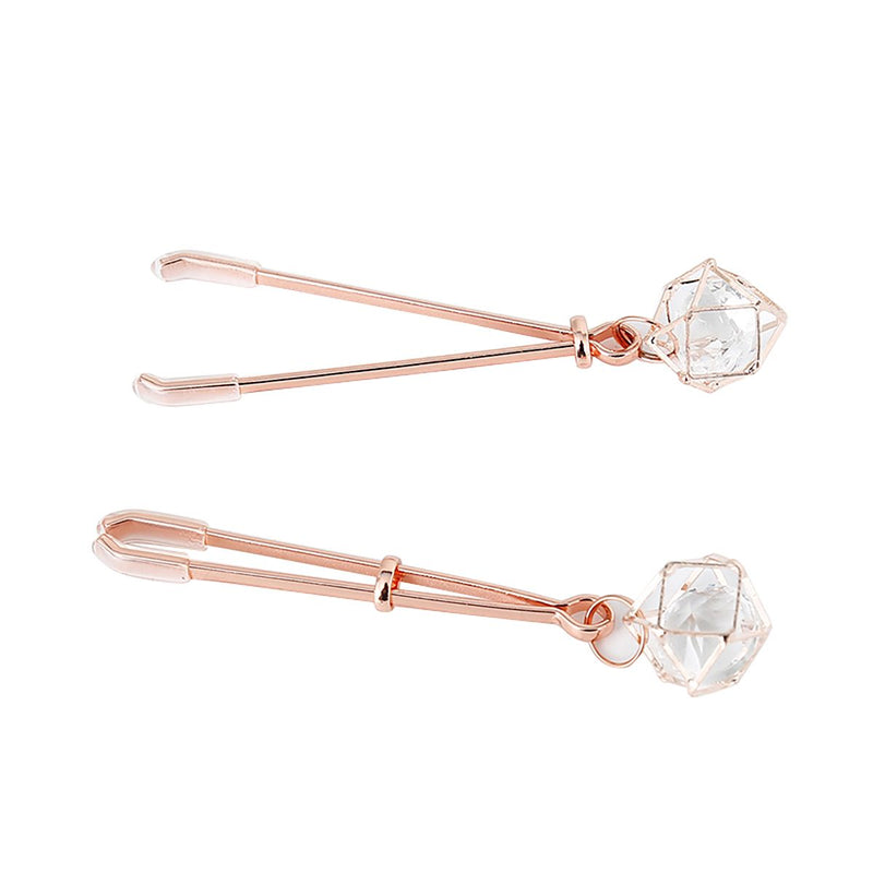 Kiotos - Tepelklemmen Rosé Goud Met Prisma Hanger