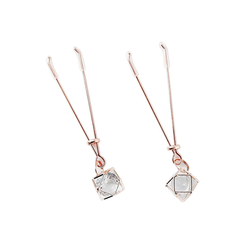 Kiotos - Tepelklemmen Rosé Goud Met Prisma Hanger