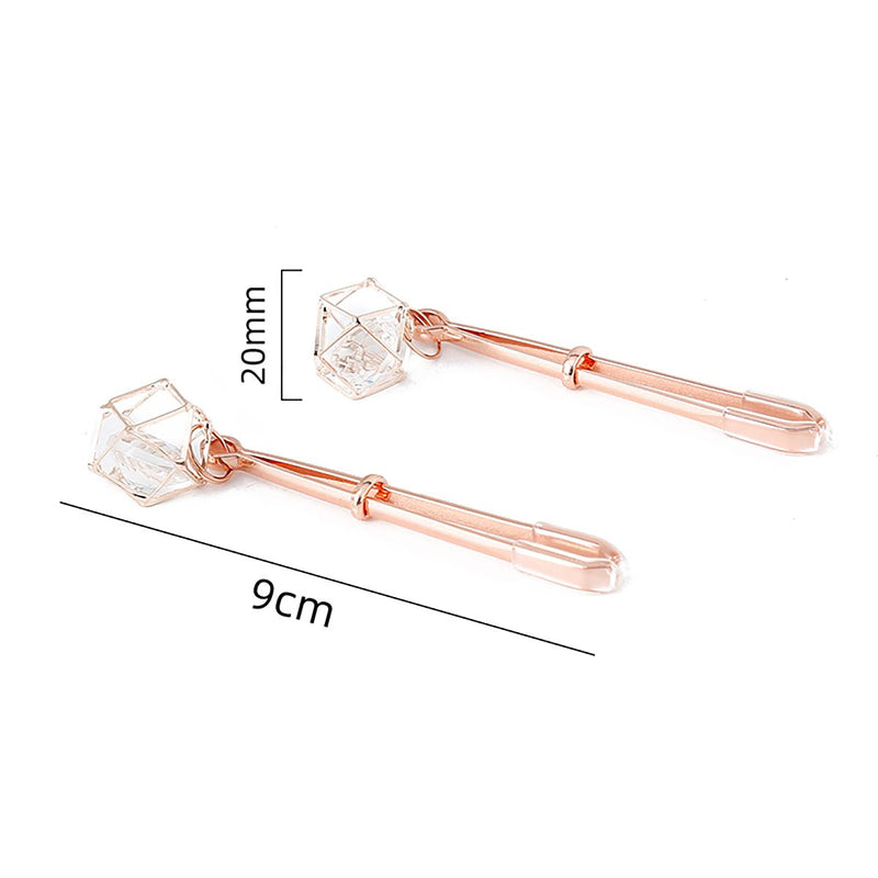 Kiotos - Tepelklemmen Rosé Goud Met Prisma Hanger