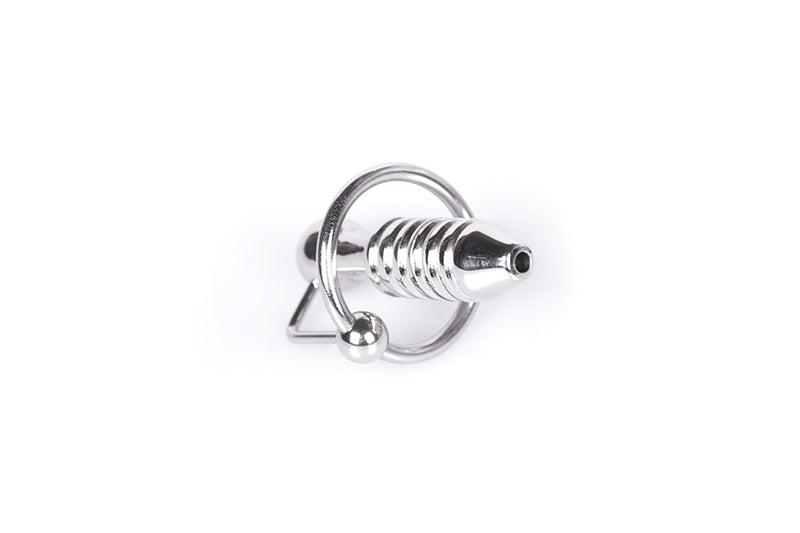 Kiotos - Torpedo - Penis Plug RVS Met Ribbels - Diameter 28 mm