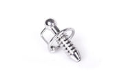 Kiotos - Torpedo - Penis Plug RVS Met Ribbels - Diameter 28 mm