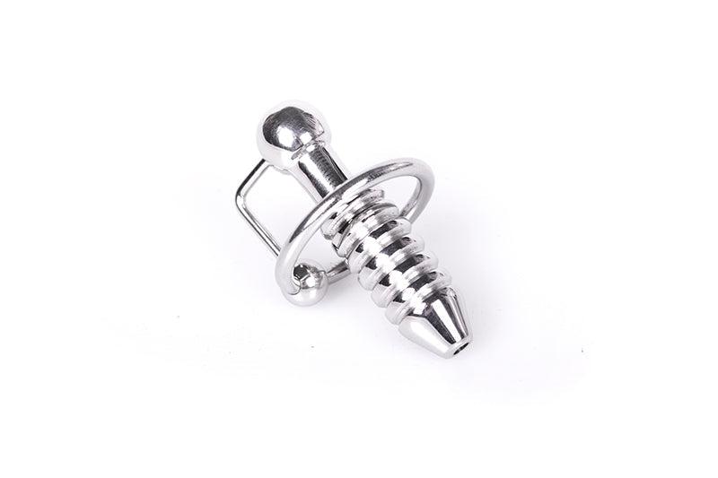 Kiotos - Torpedo - Penis Plug RVS Met Ribbels - Diameter 28 mm