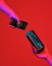 LELO - F1S V3 XL - Interactieve Masturbator met App Control - Blauw/Zwart