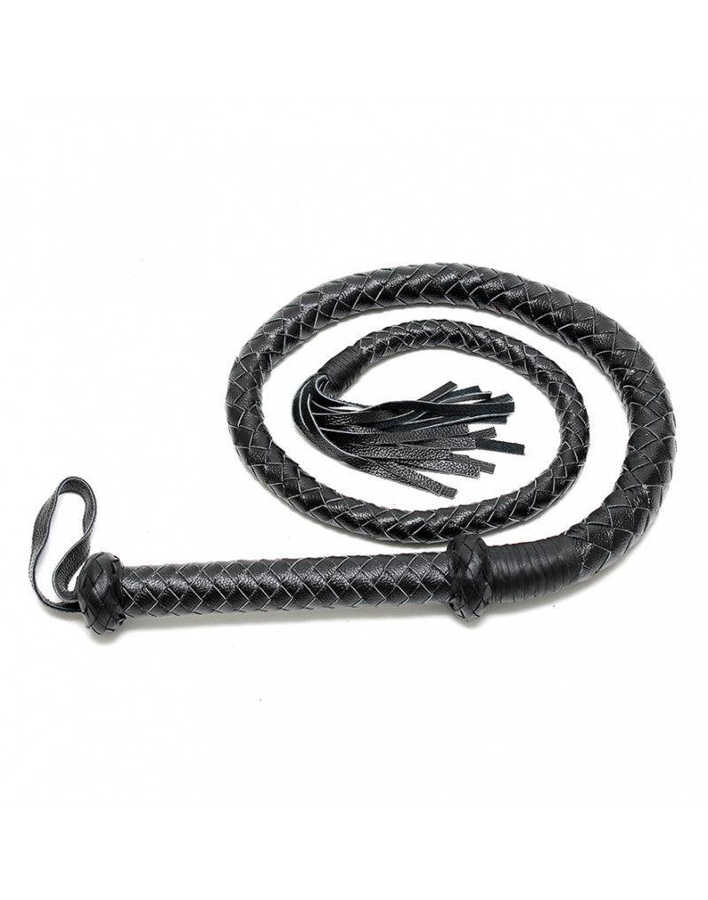 Rimba - Lange Bullwhip - 200 cm - Zwart