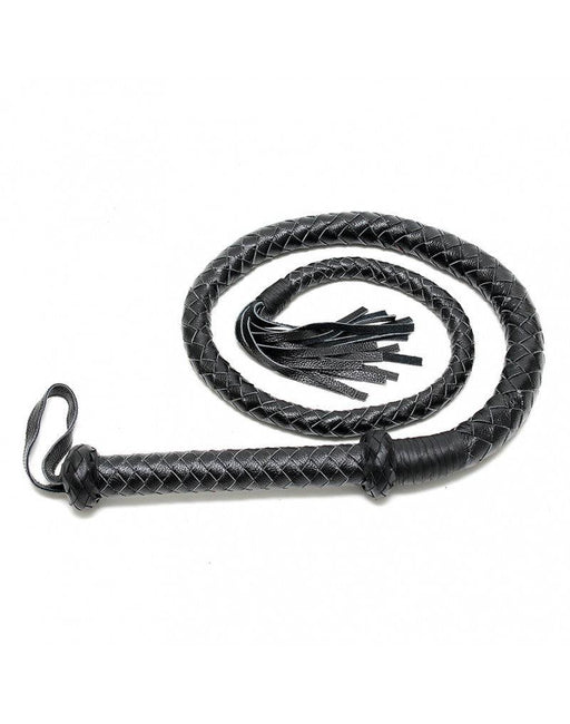 Rimba - Lange Bullwhip - 200 cm - Zwart