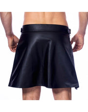 Rimba - Lederen Heren Rok - Kilt - Zwart