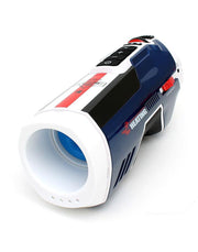 Leten - SM Future Pro Super Masturbator stotend, verwarmend, Met geluid, Met droogFunctie - Wit/Blauw