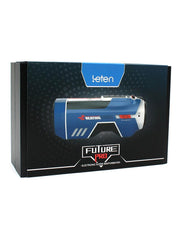 Leten - SM Future Pro Super Masturbator stotend, verwarmend, Met geluid, Met droogFunctie - Wit/Blauw