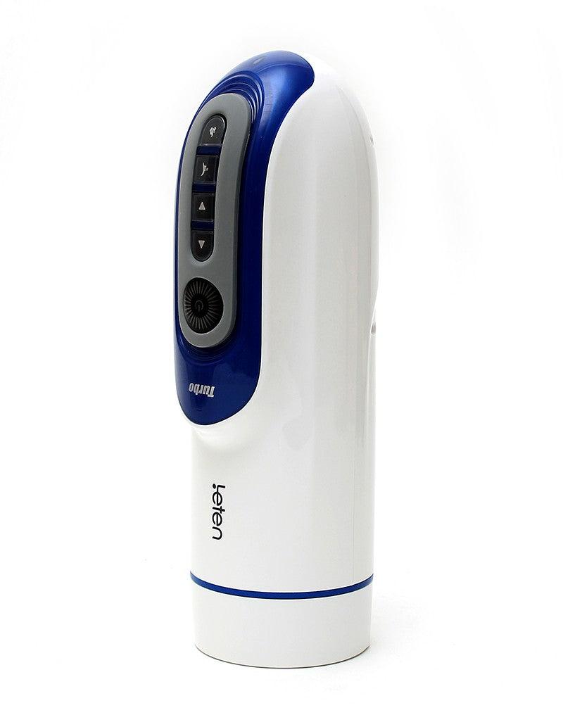Leten - SM390 Super Masturbator - Telescopische trekbeweging - Verwarmend - Siliconen Sleeve