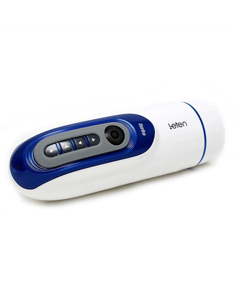 Leten - SM390 Super Masturbator - Telescopische trekbeweging - Verwarmend - Siliconen Sleeve