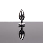 Kiotos - Lichtgewicht Buttplug Metaal Met Wit Kristal - Small
