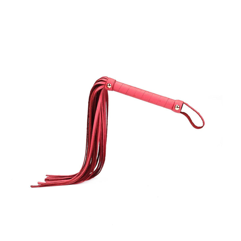 Liebe Seele - Angel's Kiss Exclusieve Leren Flogger - Rood Roze