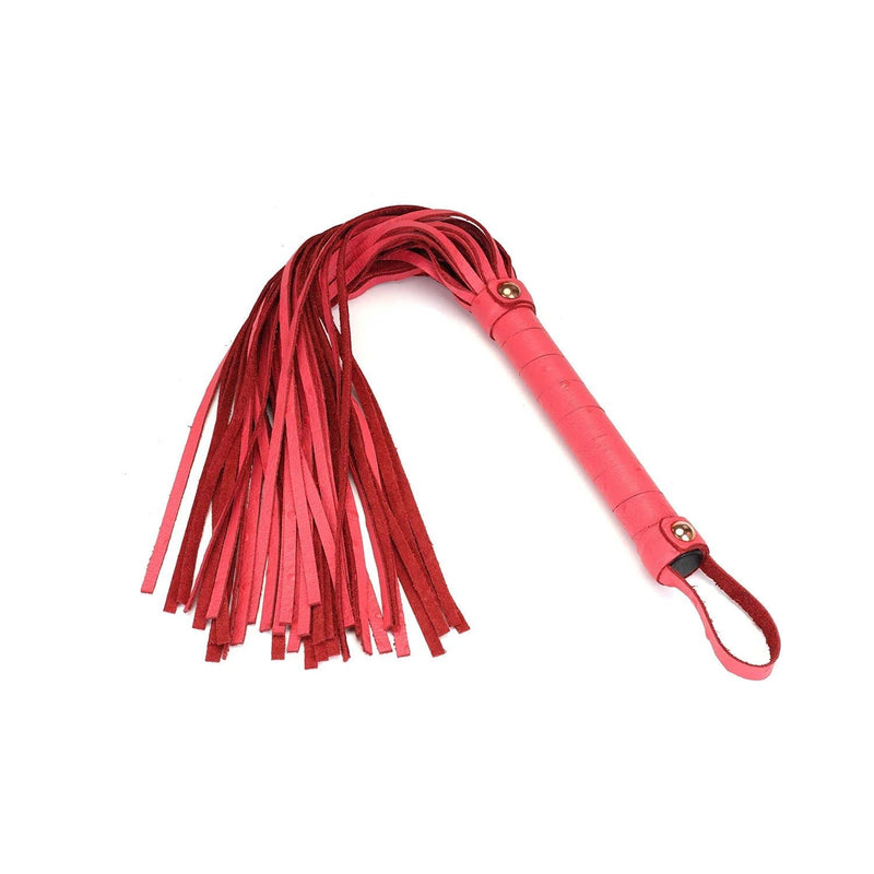 Liebe Seele - Angel's Kiss Exclusieve Leren Flogger - Rood Roze