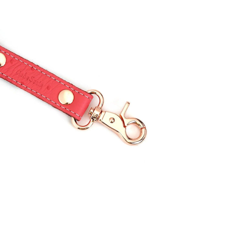 Liebe Seele - Angel's Kiss Exclusieve Leren Hogtie - Roze/Rosé Goud