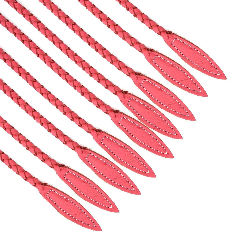 Liebe Seele - Angel's Kiss Gevlochten Cat O Nine Zweep/Flogger - Luxe En exclusief ontwerp - Roze