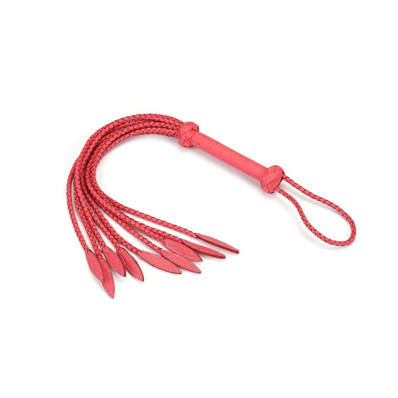 Liebe Seele - Angel's Kiss Gevlochten Cat O Nine Zweep/Flogger - Luxe En exclusief ontwerp - Roze