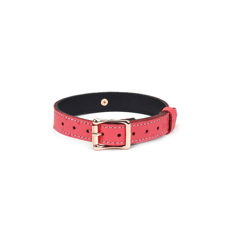 Liebe Seele - Angel's Kiss - Smalle Choker Met O-ring - Luxe En exclusief ontwerp - Roze/Rosé Goud
