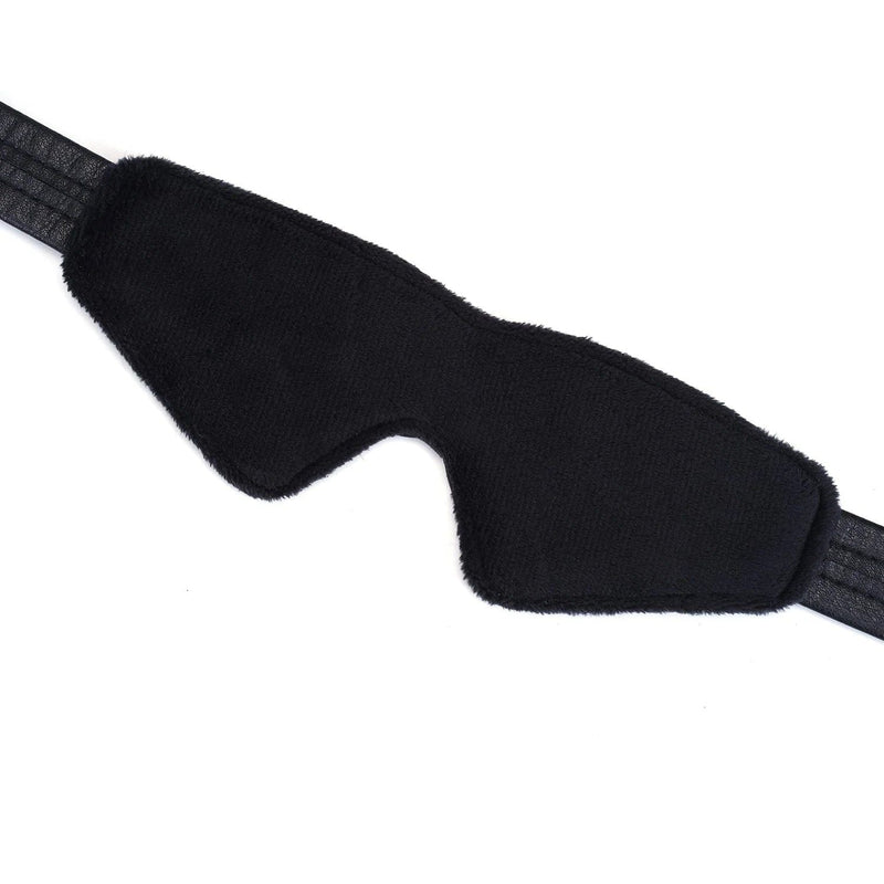 Liebe Seele - Black Bond - Bonded Leren Blinddoek met Zachte Voering - Eco-vriendelijk - Zwart