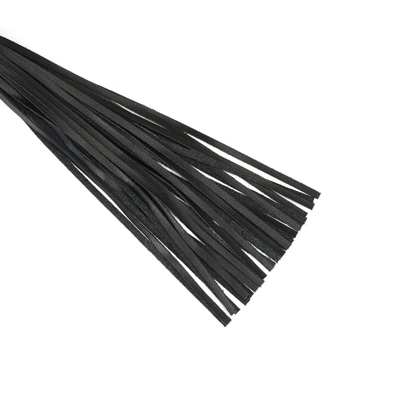 Liebe Seele - Black Bond - Bonded Leren Flogger - Eco-vriendelijk - Zwart