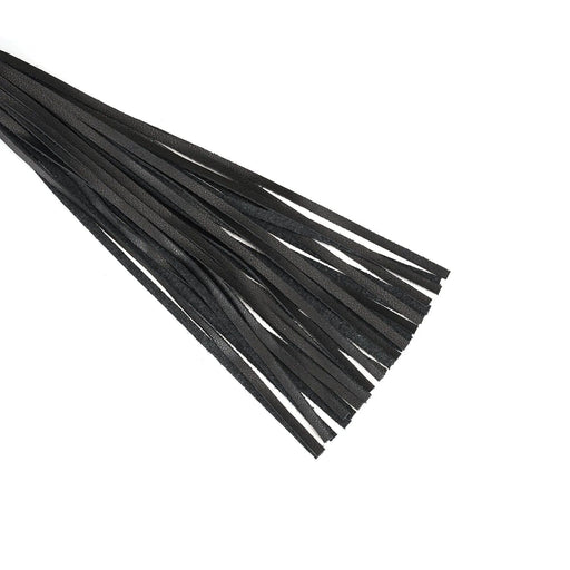Liebe Seele - Black Bond - Bonded Leren Flogger - Eco-vriendelijk - Zwart